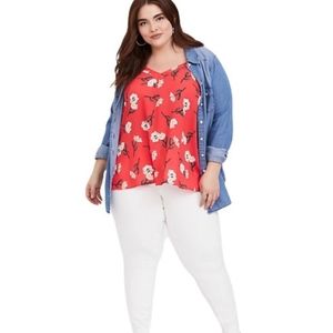 Torrid Floral Georgette Cami Tank Size 2